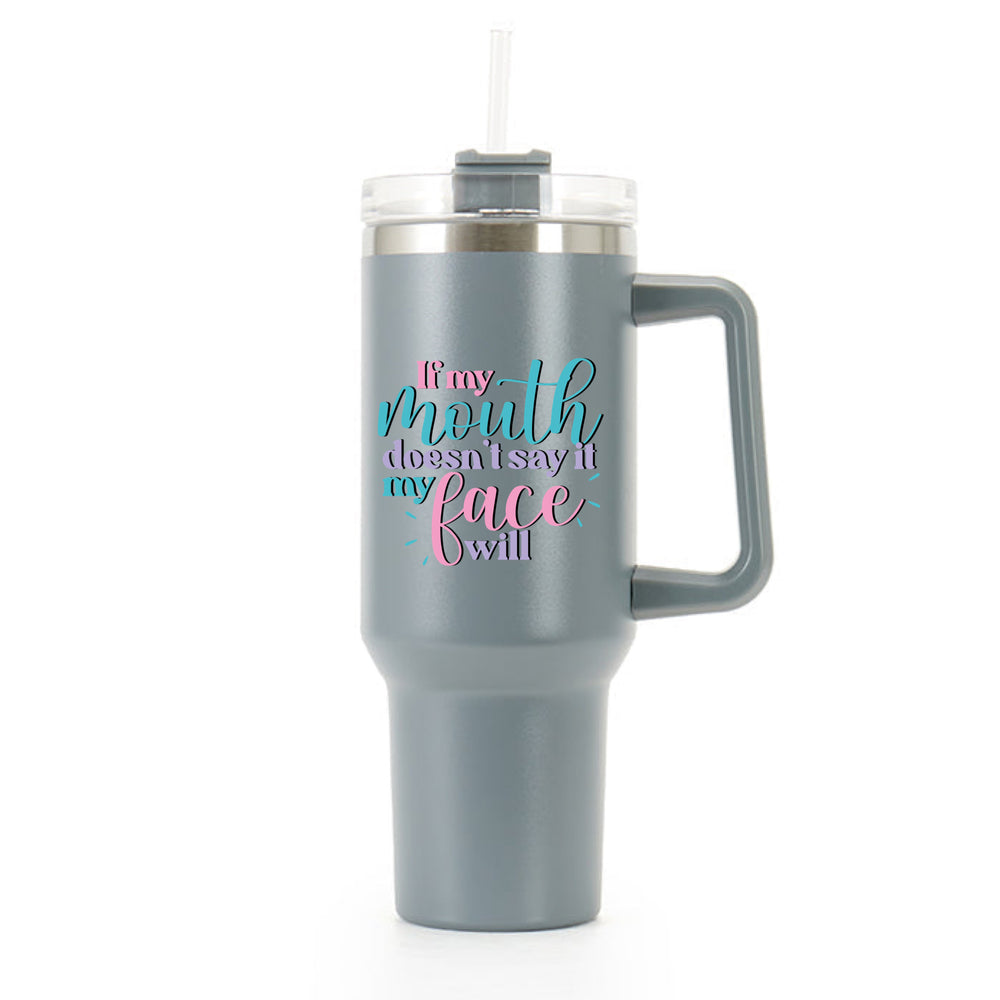 Huge Mouth Says 40oz Tumbler #3 image